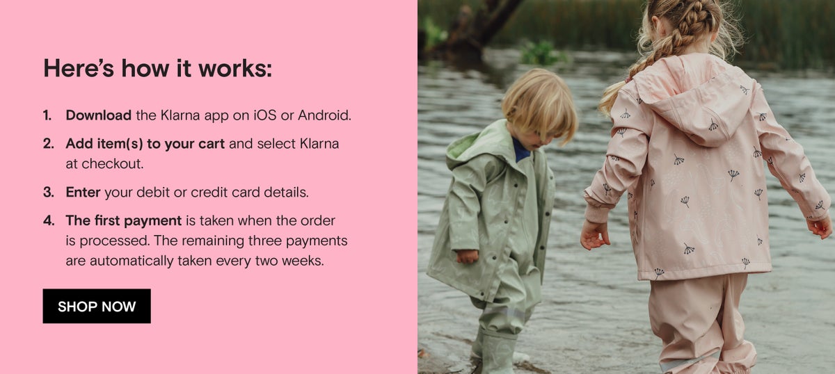Shop now, pay later with Klarna!