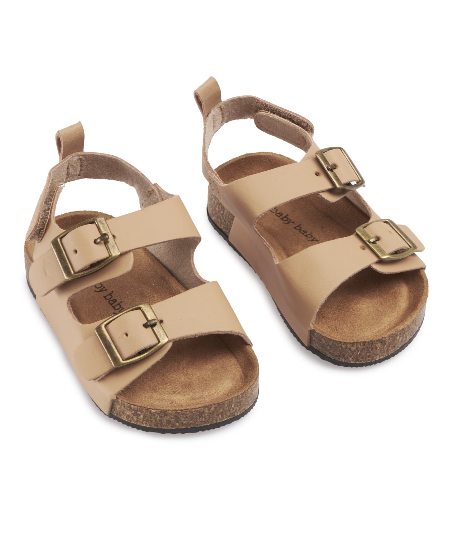 Babies' Hard Sole Buckle Sandal in Neutral Postie
