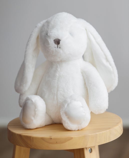 Plush Bunny Toy in Cloud Dancer Bunny Postie