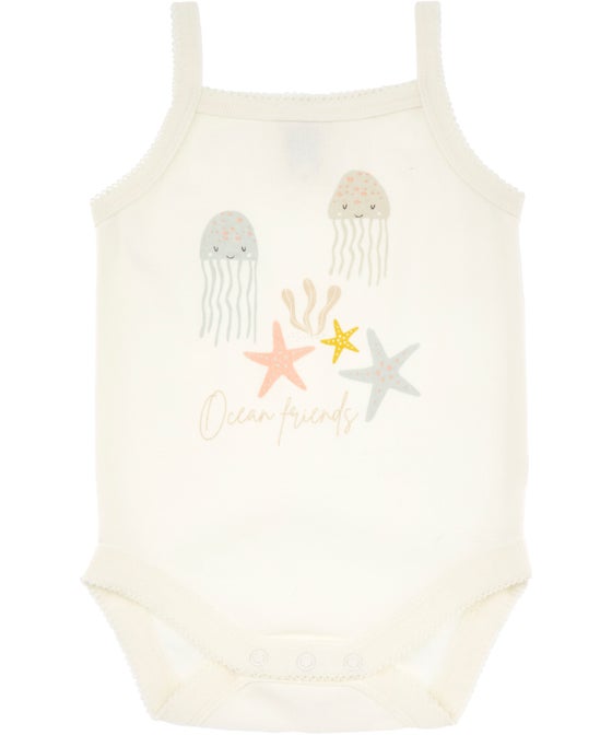 Babies' Organic Cotton Sleeveless Bodysuit