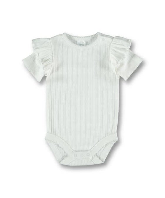 Babies' Short Sleeve Pointelle Bodysuit