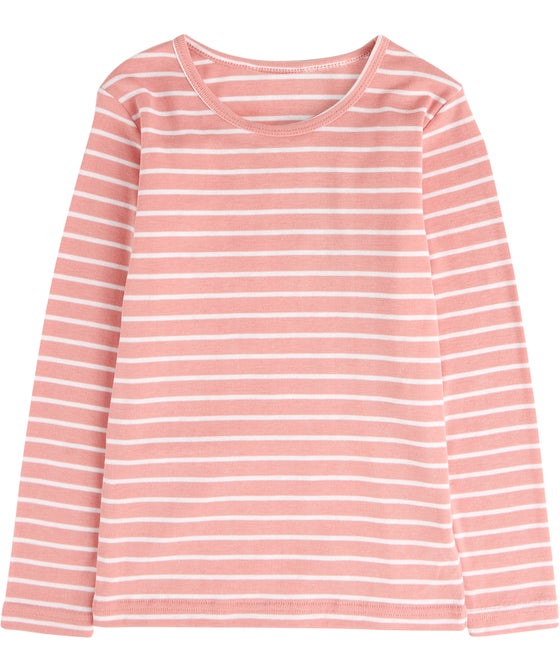 Kids' Thermo Long Sleeve Stripe Thermal Top