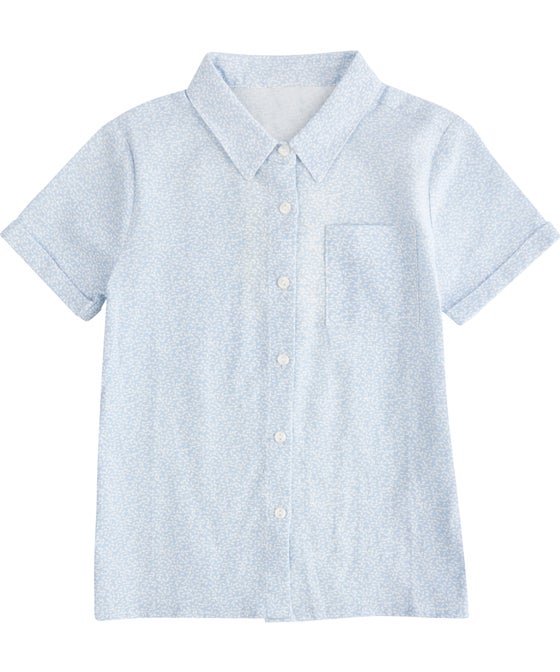 Little Kids' Mini me Linen Blend Shirt