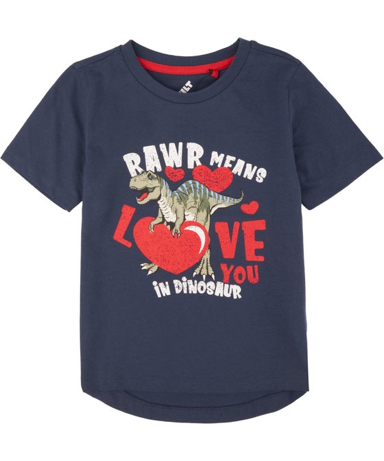 Little Kids' Short Sleeve Dinosaur T-shirt