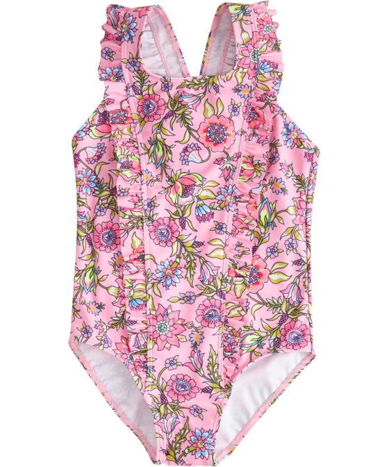 Kids' Frilled One-Piece Swimsuit