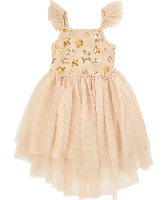 Little Kids' Sequin Bodice Tulle Party Dress