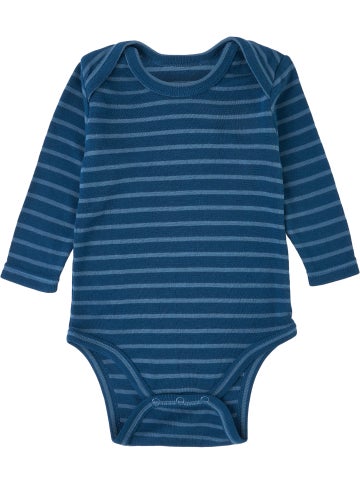 Infant Thermo Thermal Long Sleeve Bodysuit in Poseidon/stellar Blue