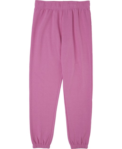 Kids' Core Fleece Trackpant in Cyclamen Pink | Postie