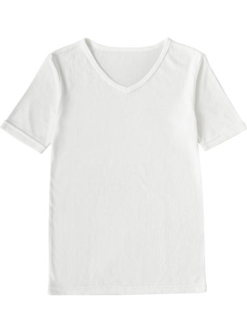 Kids' Thermo Short Sleeve School Thermal Top in White
