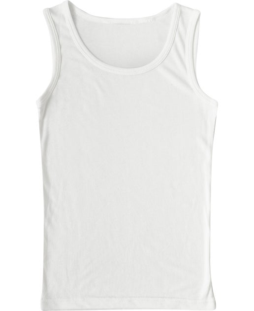 Kids' Thermo Thermal Singlet Top in White | Postie