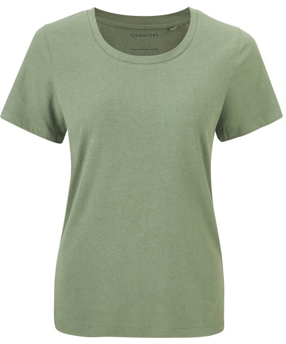Womens' Scoop Neck Cotton T-shirt