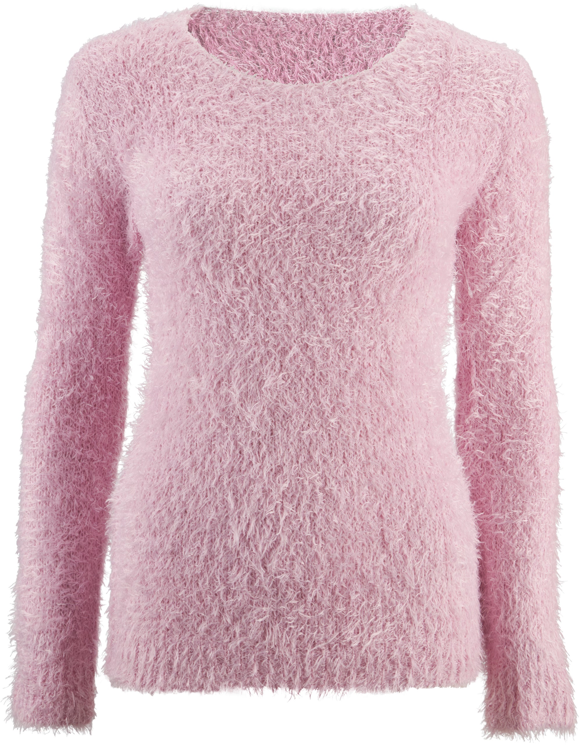fluffy pink jumper
