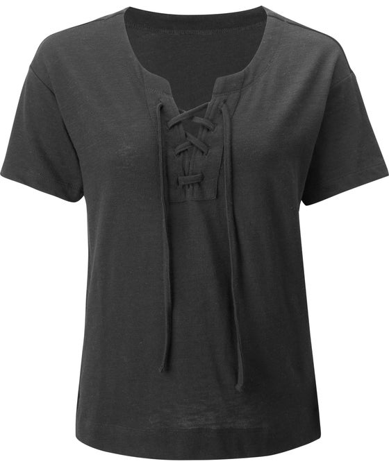 Women's Lace Up Detail Top