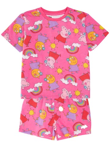 Little Kids' Peppa PJ in Pink Aop Postie