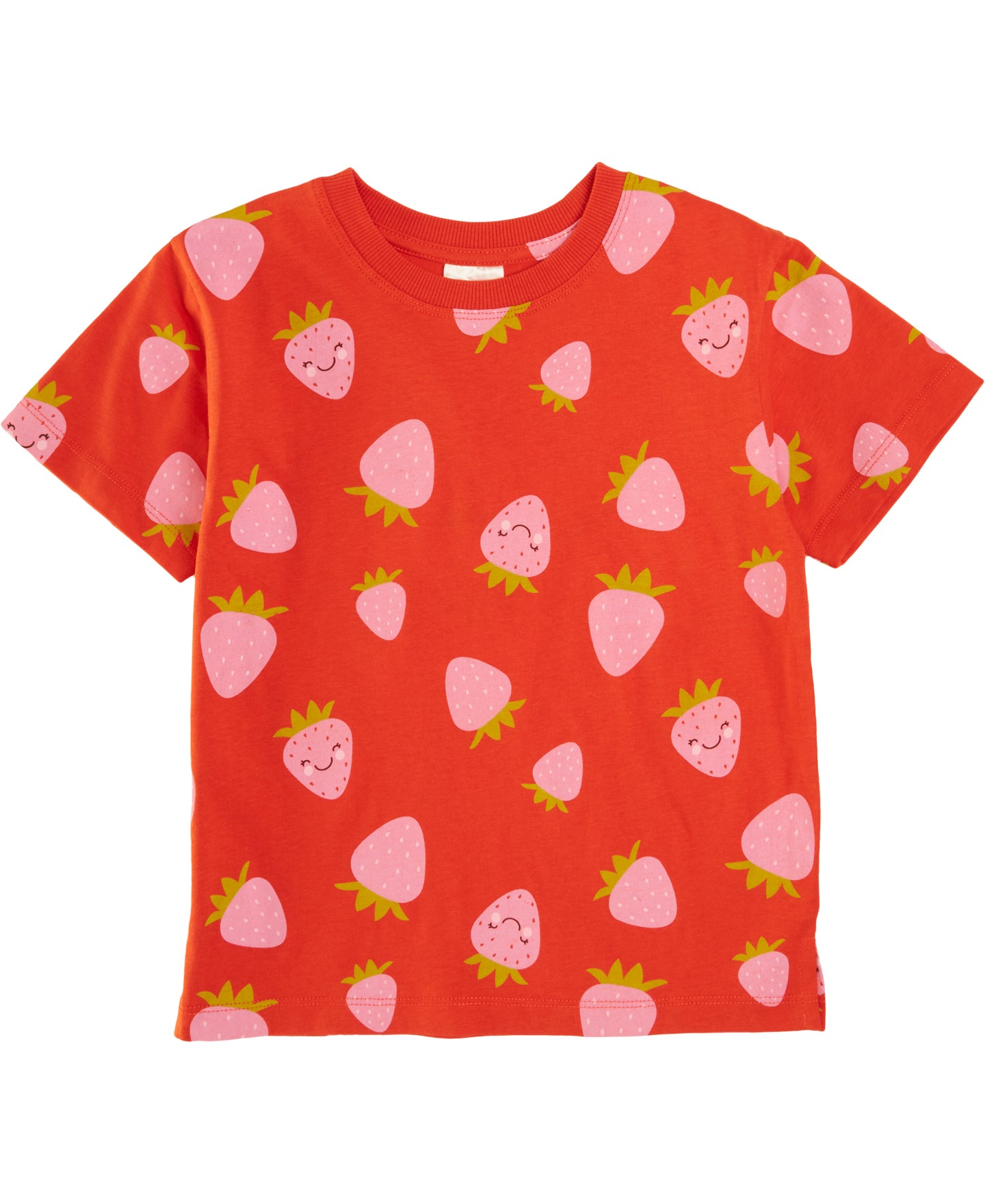 Little Kids' Short Sleeve Basic All Over Print Tee in Red