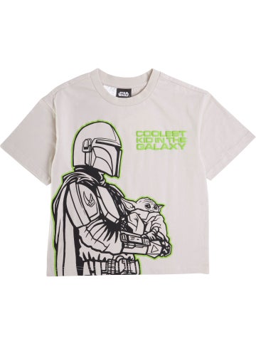 Little Kids' Short Sleeve Star Wars Print Tee in Moonbeam