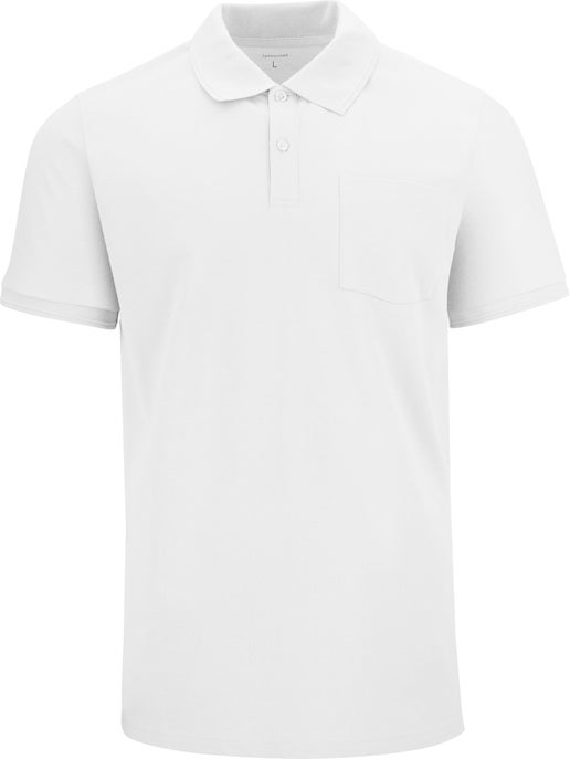 Men's Fav Short Sleeve Polo in White | Postie
