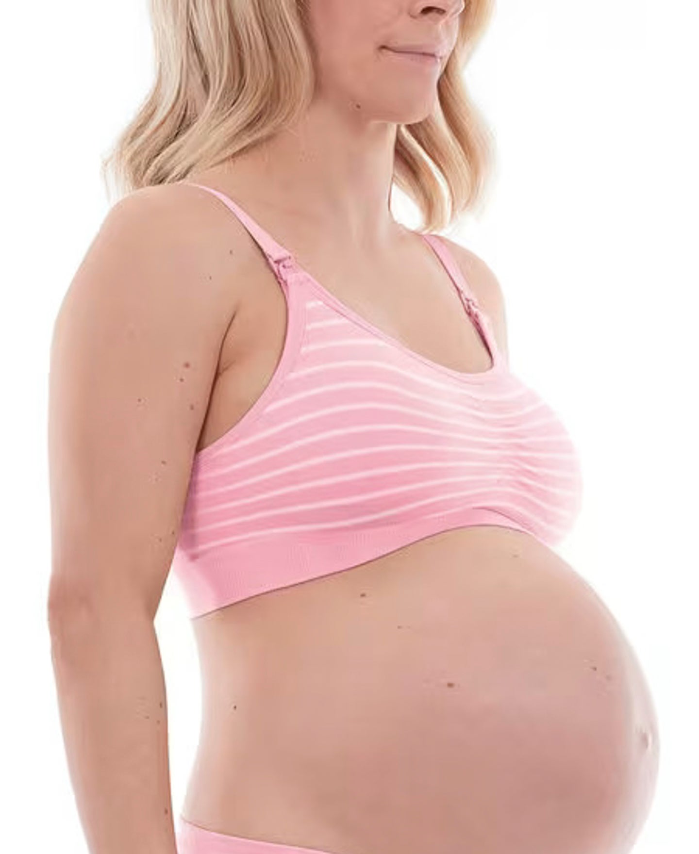Buy Shyle Pink Stripe Pattern Nursing Bra - Maternity Bras for