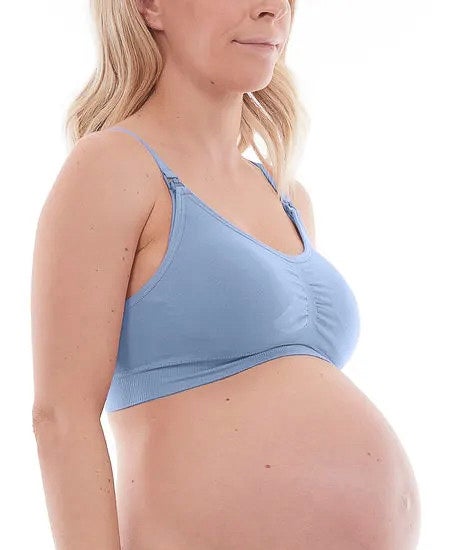 Women's Clio Seamfree Maternity Bra in Powder Blue