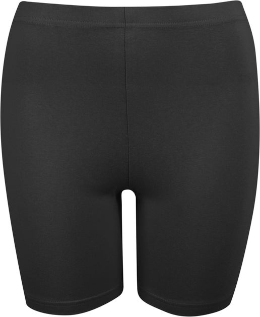 Women's Cotton Bike Short in Black Postie