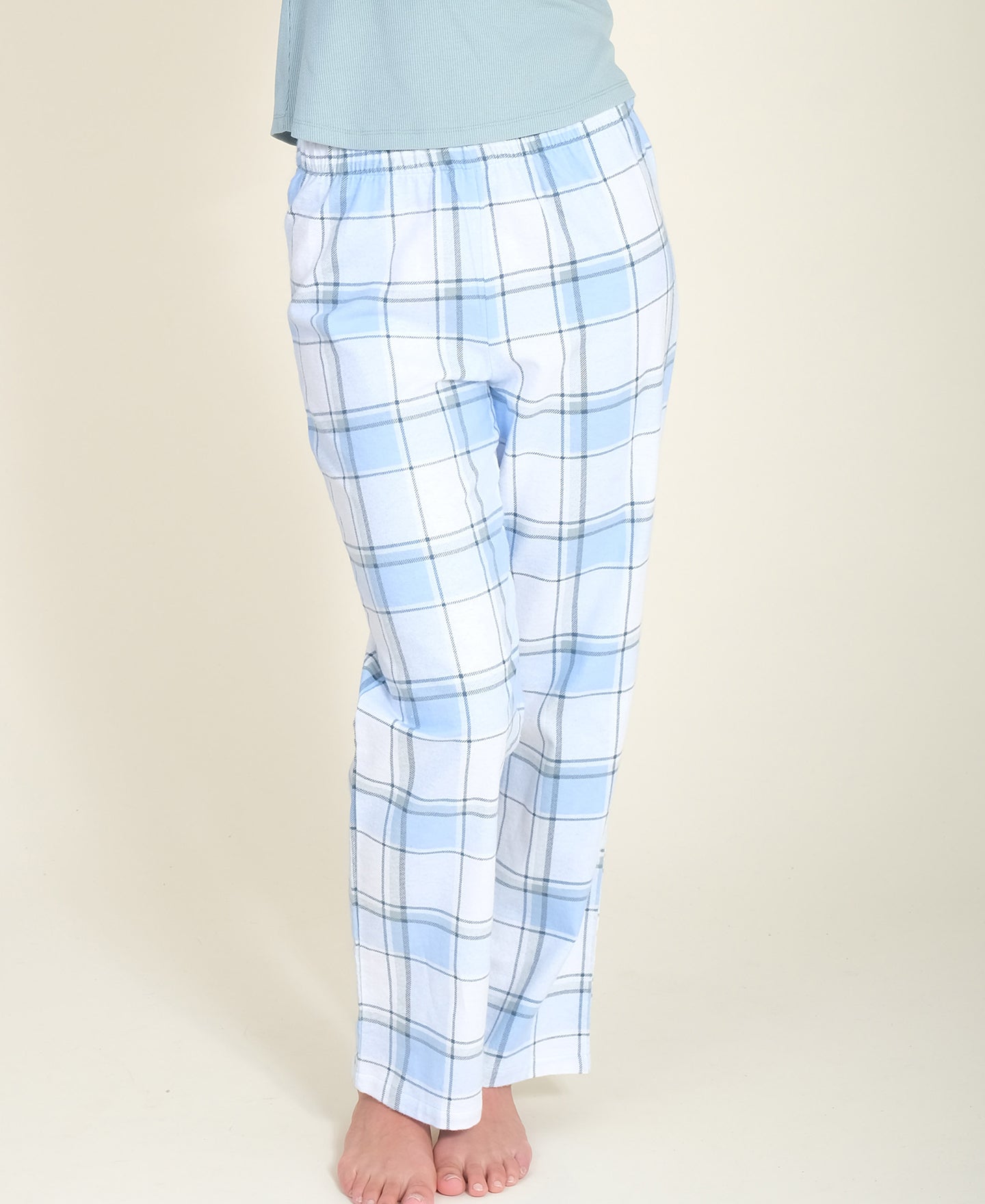 Lands' End Women's Plus Size Print Flannel Pajama Pants - 1x - Chicory Blue  Snowman : Target