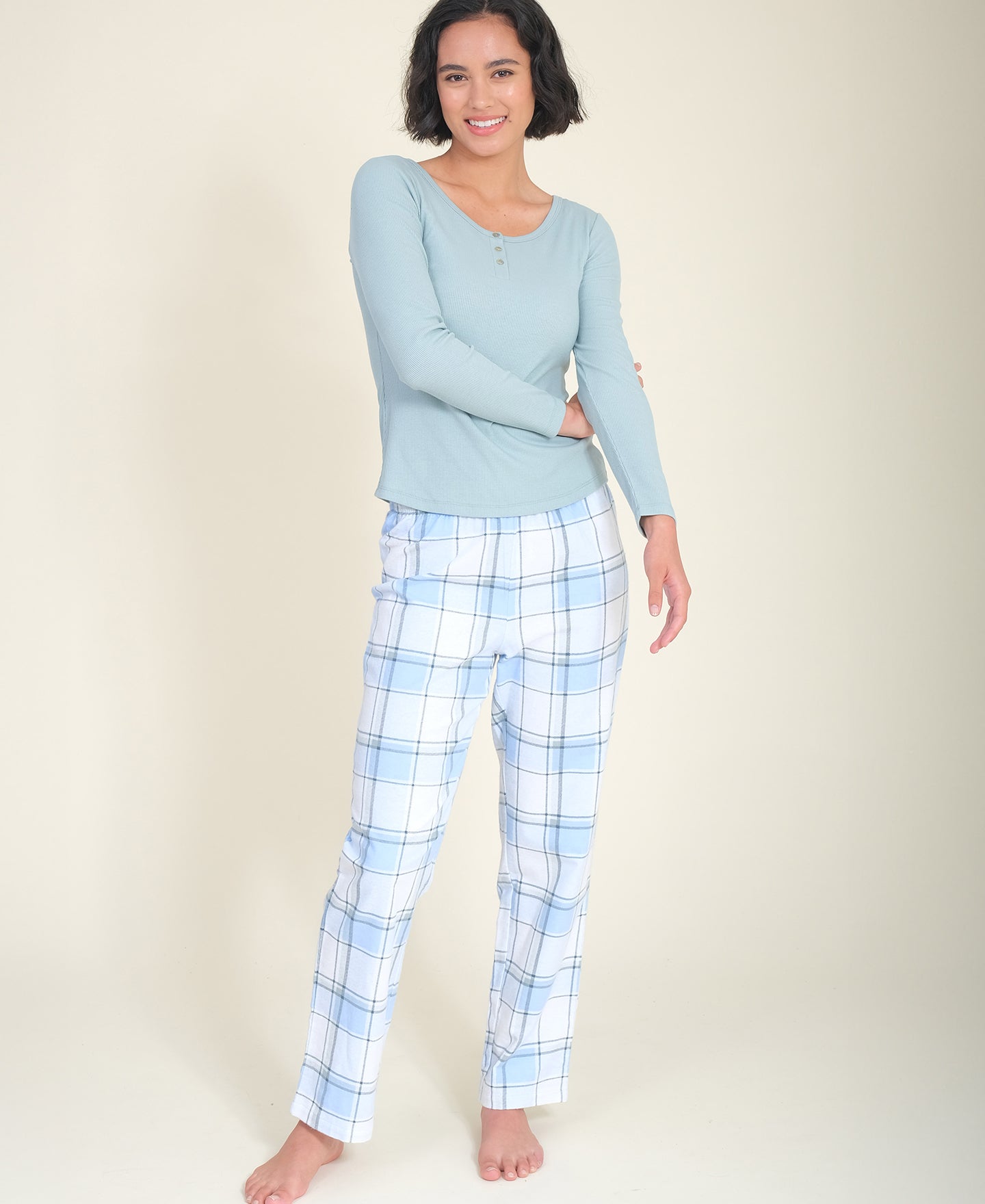 Women's Royal/Silver Plaid Pajama Pants – Colby-Sawyer Campus Store