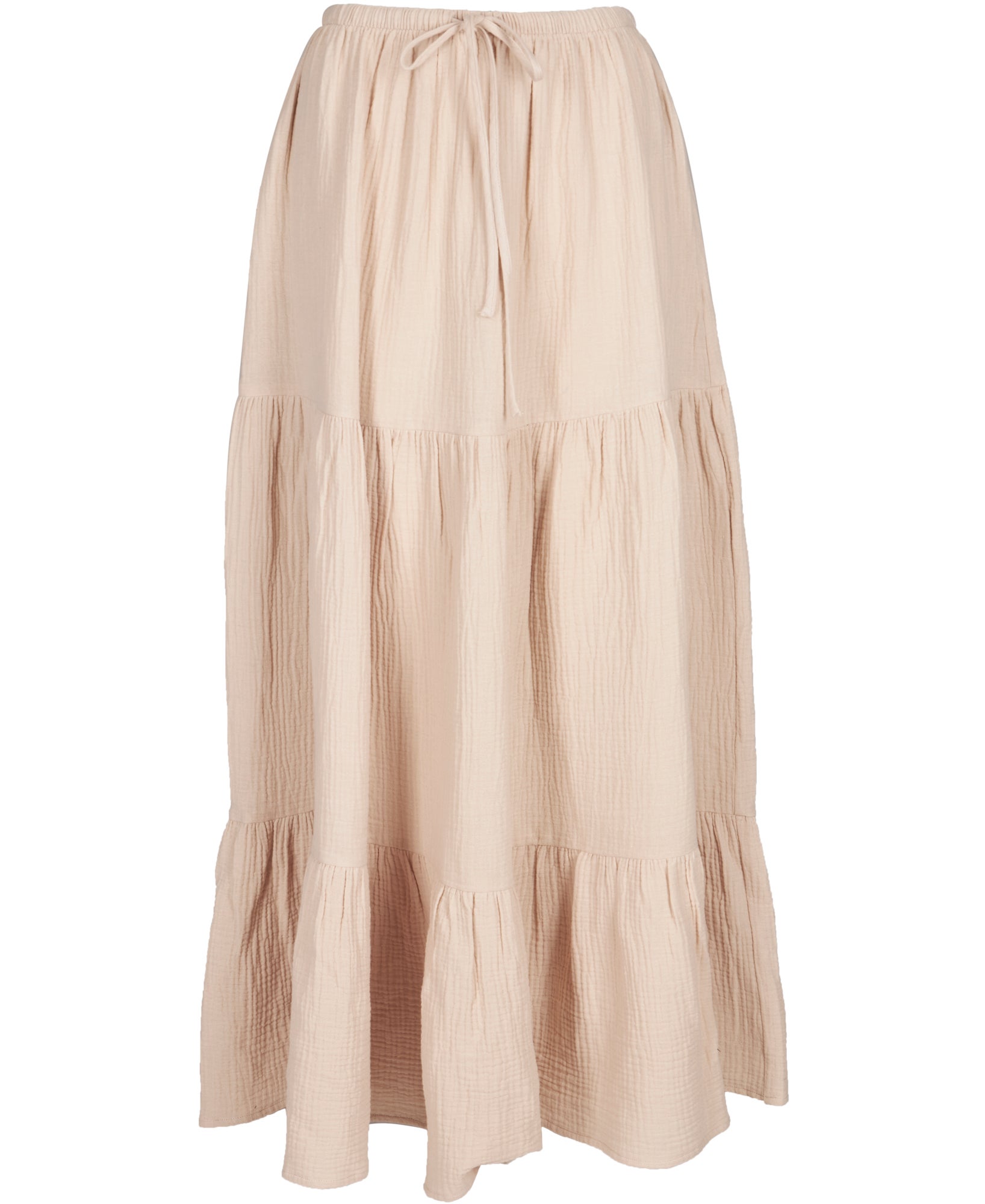 スカート laubeblanc Cotton Tiered skirt Cotton Tiered skirt – L'AUBE BLANC