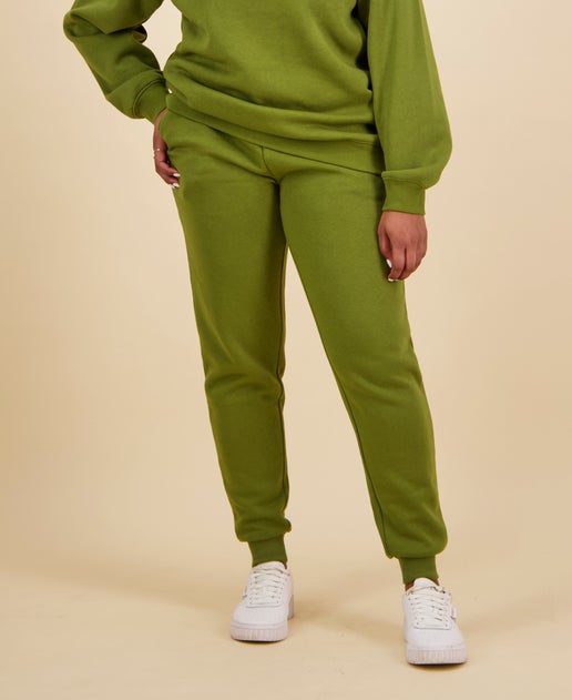 Women's Jogger Trackpant in Moss Postie