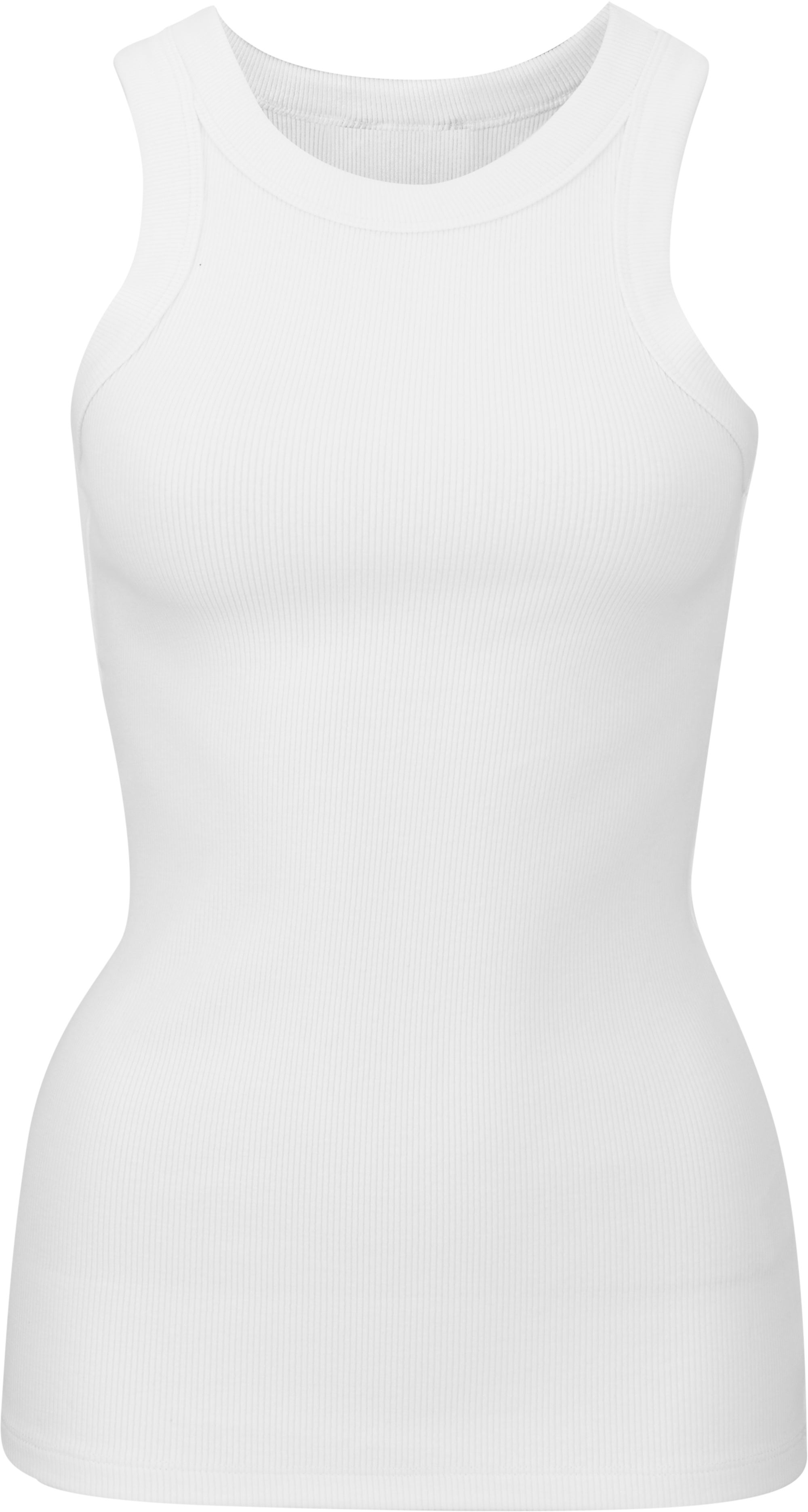 Women's Rib Knit Tank in White