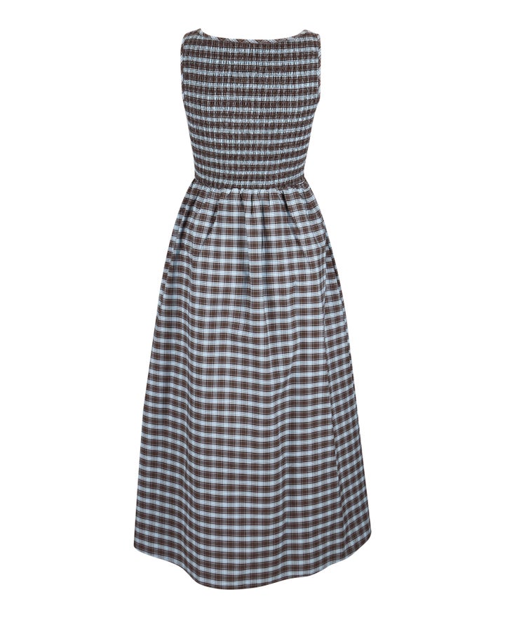 toteme beach dress TOTEME - Slouch Waist crinkled Dress cream - 30 main image 0