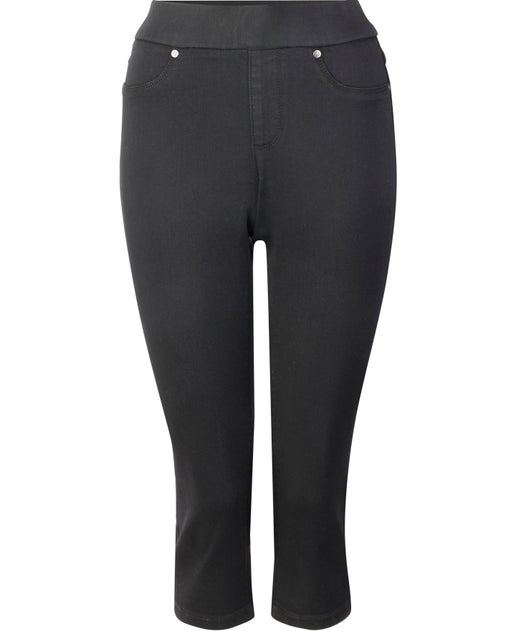 Women's Soft Touch Cropped Jegging in Black | Postie