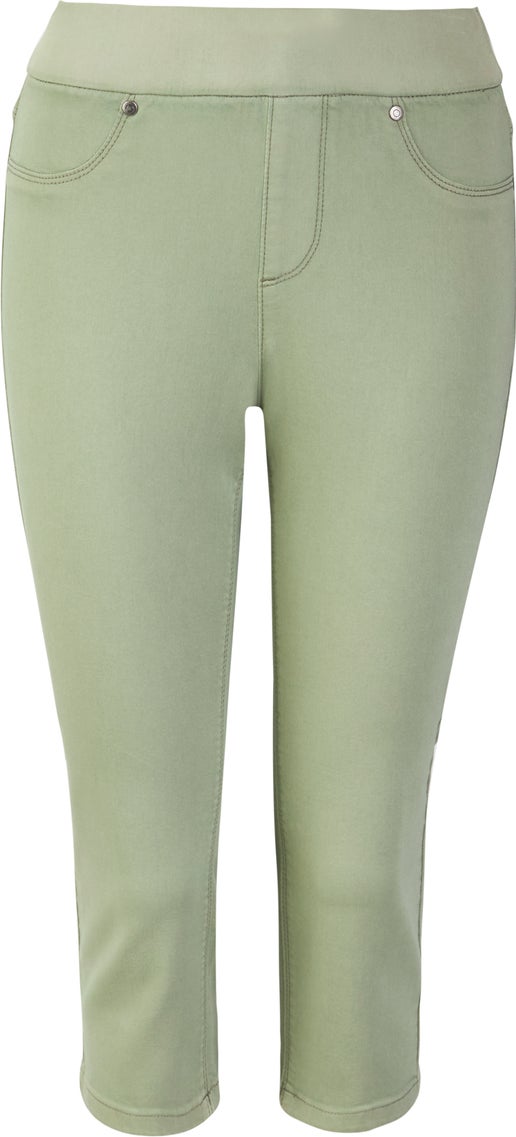 Women's Soft Touch Cropped Jegging in Light Khaki | Postie