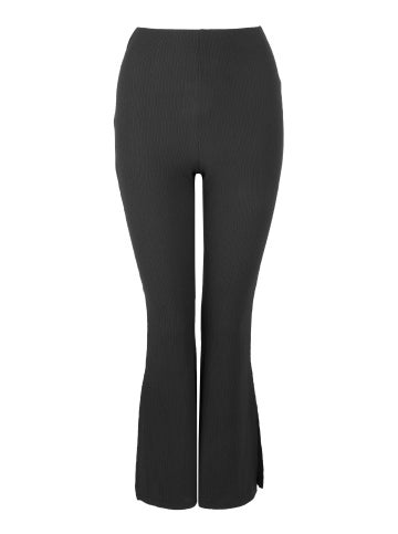 Women's Textured Flare Pant in Black
